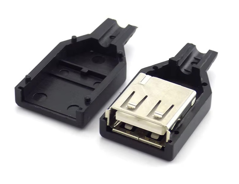 【4個セット】USB Type-A メスコネクタ DIY用【送料140円~】029拍卖