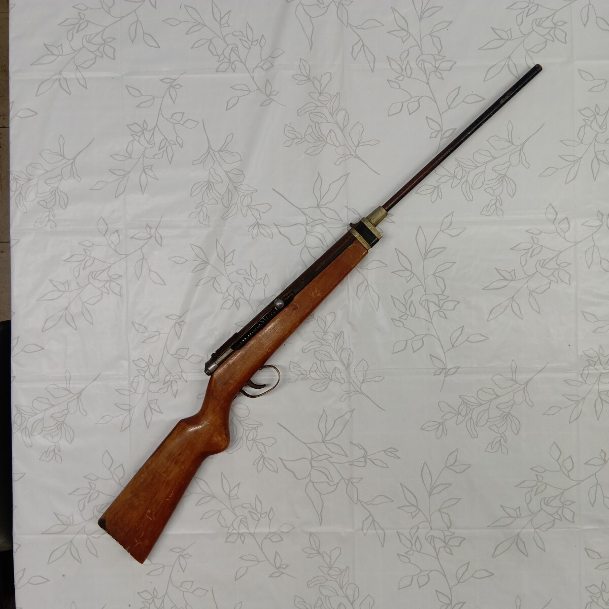 玩具 BSGUN 木製銃床 全長91cm アンティーク 昭和レトロ 射的銃 現状品拍卖