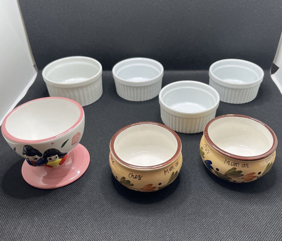 ☆ まとめ売り 陶器製 デザートカッブ 7個 プリン ゼリー ケーキなど拍卖