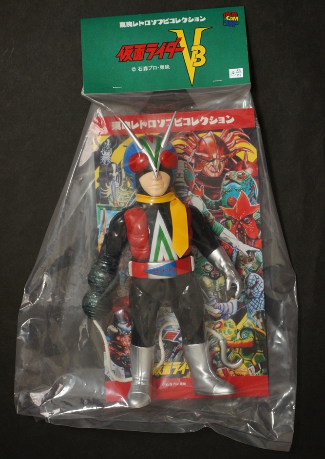 新品 MEDICOM TOY ライダーマン ロープアームひも付きVer 限定 メディコムトイ MEDICOMTOY フィギュア 東映 レトロ ソフビ 仮面ライダーV3拍卖