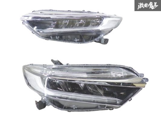 【LED点灯OK!】 ホンダ 純正 GK8 フィット シャトル LED ヘッドライト ヘッドランプ 左右セット STANLEY W2386 棚2F-P-5拍卖
