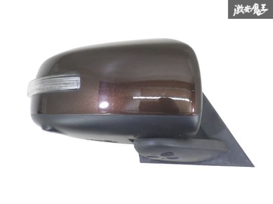 【保証付】 三菱 純正 B11A eKスペース 2017年 ドアミラー サイドミラー 片側のみ 13ピン カメラ ウインカー付 C12 モカブラウン 棚13-2拍卖