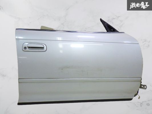 【実動外し】 TOYOTA トヨタ 純正 GX90 90 マーク2 クレスタ チェイサー フロント 右 右側 運転席側 ウィンドウ ガラス 付 棚2F-O-3拍卖