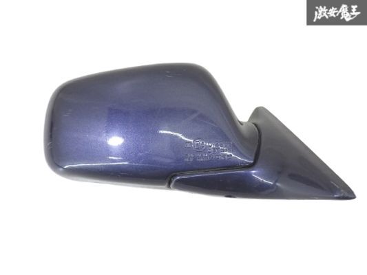 【ミラー調整OK!】 スバル 純正 GC8 インプレッサ WRX STI サイドミラー ドアミラー 右 片側のみ 手動格納 3ピン 青メタ系 OEW 5069 棚7-1拍卖