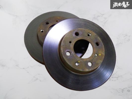 【ヒートクラック無】 HONDA ホンダ 純正 EK3 シビック フロント ブレーキ ディスク 左右 セット 残量 約20.9mm 即納 棚15-3拍卖