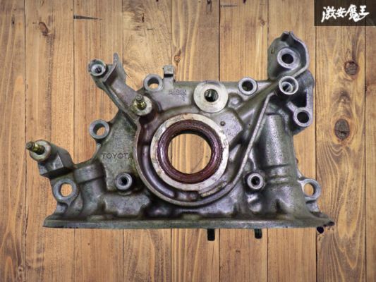 【クラック無】 TOYOTA トヨタ 純正 AE101 トレノ レビン 4A-GE 4AG オイルポンプ カバー 1個 即納 在庫有 棚拍卖