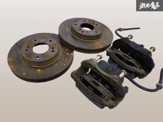 【ストア出品】 NISSAN 日産 純正 Y33 セドリック AT ターボ 右 運転席側 フロント ブレーキ キャリパー ローター 左右 セット 棚15-3拍卖