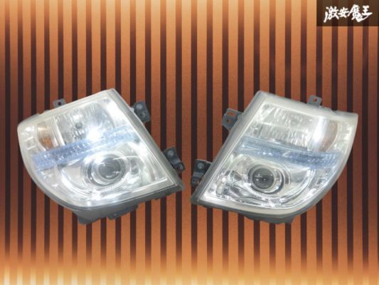 【点灯OK!!】日産 純正 E51 NE51 MNE51 エルグランド HID ヘッドライト ヘッドランプ レンズ 左右セット KOITO 100-24852 即納 棚2F-P-5拍卖