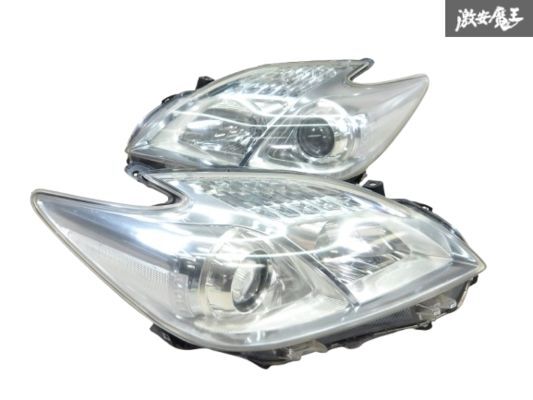 トヨタ 純正 ZVW30 プリウス ハロゲン ヘッドライト ヘッドランプ レンズ 左右セット 刻印 ホ KOITO 47-29 即納 棚2F-P-5拍卖