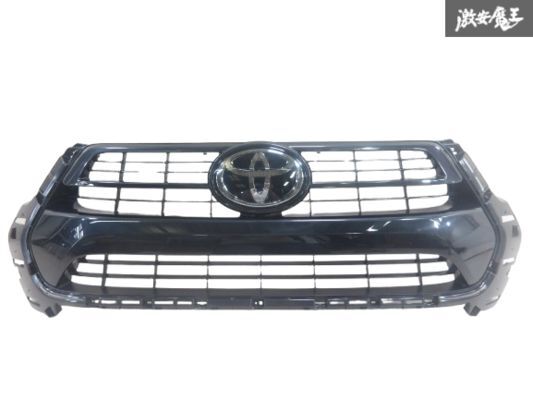 トヨタ 純正 GUN125 ハイラックス フロントグリル ラジエーターグリル エンブレム付 ブラックラメ 53111-0KB20 即納 棚2F-L-4拍卖