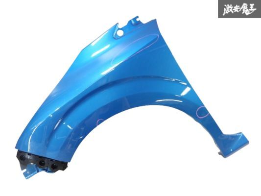 NISSAN 日産 純正 E13 ノート フロント 左 左側 助手席側 フェンダー 外装 サイド ビビットブルー系 即納 棚2F-H-3拍卖