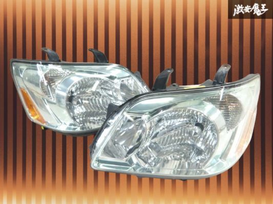 【レンズ面キレイ!!】トヨタ 純正 AZR60G AZR65G 60 ノア 後期 HID ヘッドライト ヘッドランプ 左右セット KOITO 28-181 即納 棚2F-P-8拍卖