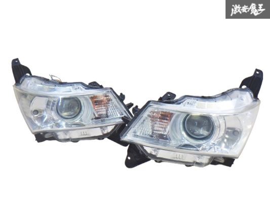 【点灯OK 破損なし】スズキ純正 MK21S パレット HID キセノン ヘッドライト ヘッドランプ 左右セット KOITO100-59207 刻印A 即納 棚2F-P-5拍卖