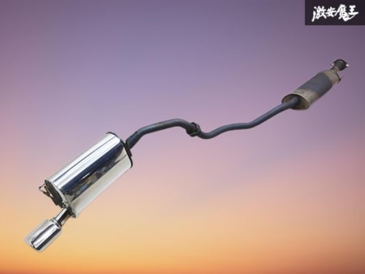 純正OP HKS製 E11 ノート NOTE オーバルテール セミステン マフラー リアピース + ノーマル 中間パイプ センター マフラー 棚34拍卖