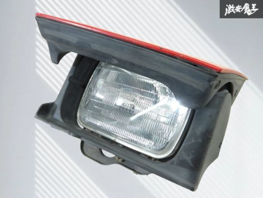 マツダ 純正 FC3S RX-7 RX7 リトラクタブル リトラ ヘッドライト ヘッドランプ 片側のみ モーター付 赤系 ソリッド 即納 棚16-4拍卖