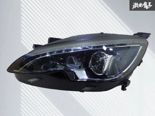 【実働外し! レンズ美品!】 プジョー 純正 308 左 左側 運転席位置不明 LED ヘッドライト ランプ レンズ ユニット 98005 464 80-02 即納拍卖