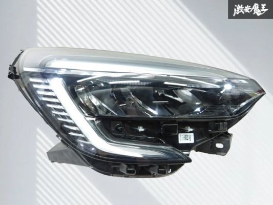 【割れ無し!!】ルノー 純正 BJAH5H ルーテシア 右ハンドル LED ヘッドライト ヘッドランプ 右 右側 運転席側 26010-2909R 即納 棚J-9拍卖