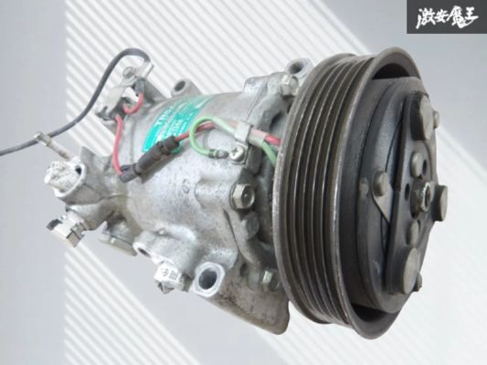 【実働外し!!】ホンダ 純正 JE1 ゼストスポーツ 2006年式 エアコンコンプレッサー A/Cコンプレッサー 70061km外し TRSA05 HFC134a 棚L-1拍卖