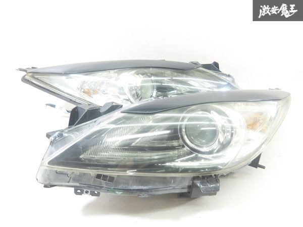 マツダ 純正 BL5FW アクセラ HID キセノン ヘッドライト ヘッドランプ 左右セット アイライン付 黒系 KOITO 100-41396 即納 棚19-2拍卖