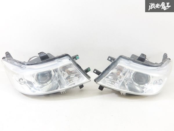 【レンズキレイ】スズキ 純正 MH23S ワゴンR スティングレー HID ヘッドライト ヘッドランプ 左右セット KOITO 100-59191 即納 棚2F-P-3拍卖
