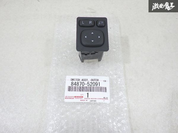 【未使用 アウトレット品】 トヨタ 純正 NCP141 スペイド アウターミラー スイッチ ドアミラー操作スイッチ 単体 84870-52091 棚7-3-E拍卖