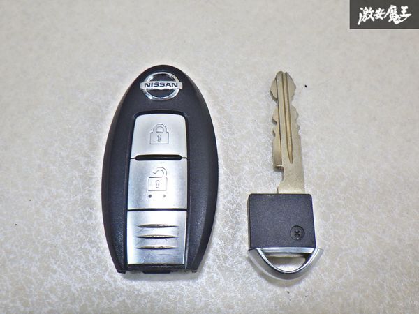 【保証付!!】日産 純正 マーチ ノート キューブ等 キーレス リモコンキー 2ボタン 実働車外し 在庫有 BPA2C-11 即納 棚9-3-G拍卖