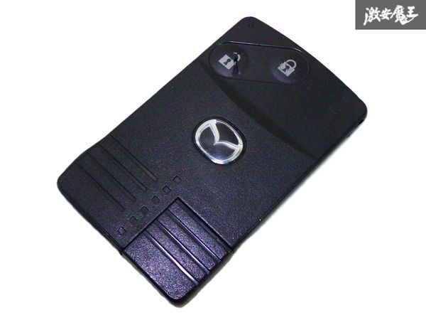 【保証付!!】 MAZDA マツダ 純正 キーレス リモコンキー スマートキー カードキー 2ボタン 実働車外し カギ 鍵 キー 即納 在庫有 棚1-4-5-E拍卖
