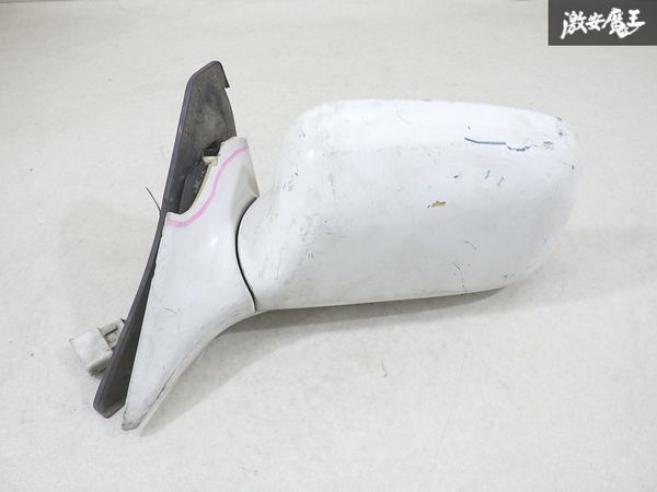 トヨタ 純正 EP82 スターレット ドアミラー サイドミラー TOYOTA 2277 MURAKAMI 片側のみ 7ピン 白系ソリッド 棚7-2拍卖