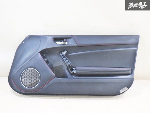 【実働外し 破損無】トヨタ 純正 ZN6 86 ドアトリム 内張り 赤ステッチ パワーウインドウスイッチ付 右側 運転席側 片側のみ 棚33-2拍卖