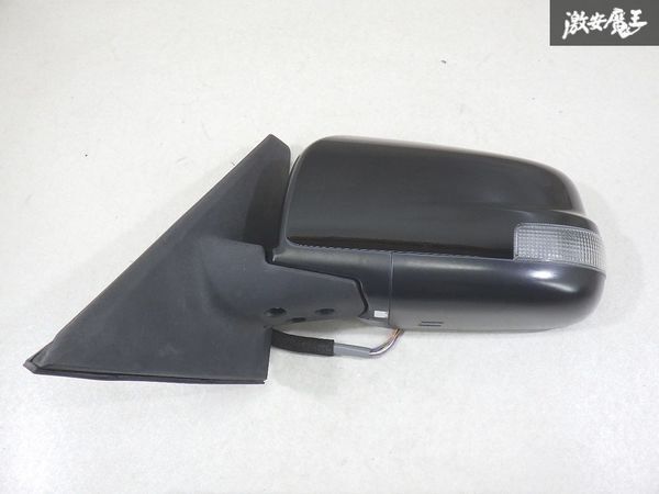 【保証付】 日産 純正 C26 セレナ ハイウェイスター 2012年 サイドミラー ドアミラー ウィンカー 片側のみ 9ピン KH3 ブラック2S 棚11-4拍卖