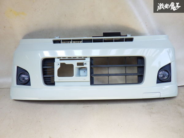 【ストア出品】 SUZUKI スズキ 純正 2008年式 MH22S ワゴンR スティングレー フロントバンパー 外装 フォグ付き カラー Z7T 即納拍卖