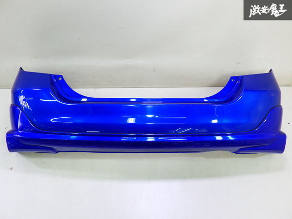 ホンダ 純正 GD1 GD2 フィット リア バンパー + アンダ― スポイラー B520P ビビットブルーパール 71501-SAA-9000 ハーフエアロ 棚2F-F-3拍卖