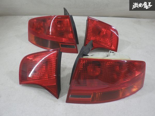【レンズ傷少なめ】アウディ 純正 8E系 A4 テールライト テールランプ 左右セット 8E5945093 8E5945094 8E5945095 8E5945096 棚I-2拍卖