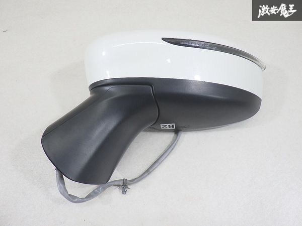 【保証付 ストア出品】 日産 純正 E12 ノート ドアミラー サイドミラー 片側のみ 電動格納 8ピン ホワイトパール系 即納 棚7-4拍卖
