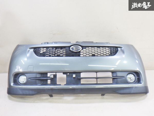 【割れ無し】ダイハツ 純正 2006年 L405S ソニカ フロントバンパー 52119-B2360 ガンメタ系 フォグランプ 付 即納 棚2F-G-4拍卖