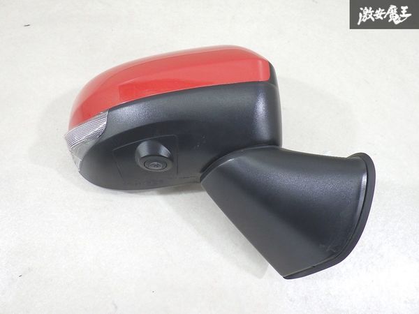 【保証付 実働外し】 ダイハツ 純正 M910S トール ドアミラー サイドミラー ウインカー カメラ 片側のみ 赤メタ系 14ピン 即納 棚13-3拍卖