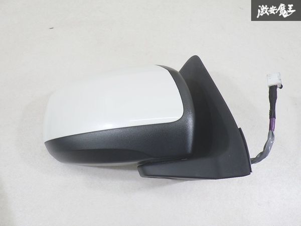 【保証付】 DAIHATSU ダイハツ 純正 LA800S LA810S ムーヴ キャンバス 電動 ドアミラー 片側のみ 9ピン ホワイトパール系 即納 棚7-1拍卖