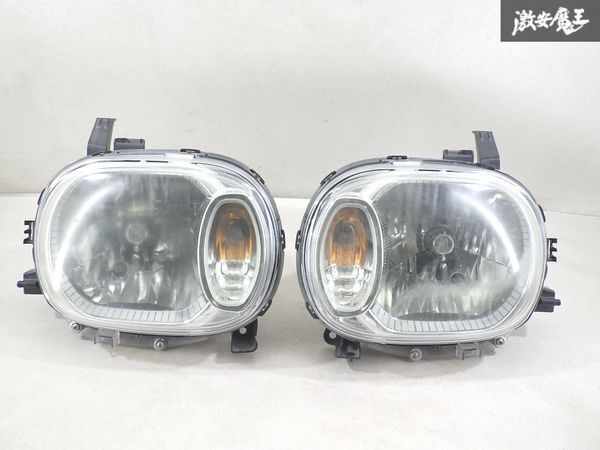 スズキ 純正 HE22S アルトラパン 2002年 ハロゲン ヘッドライト ヘッドランプ 左右セット LE08H6181 35100-85K0 即納 棚2F-P-1拍卖