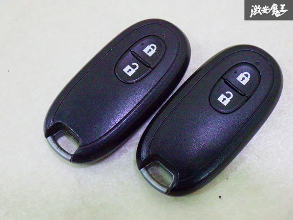 【保証付!!】スズキ HE21S ラパン 純正 スマートキー キーレス リモコンキー 2ボタン 実働車外し 2個 在庫有 カギ 鍵 キー 即納 棚拍卖