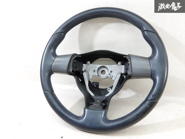 ダイハツ 純正 L375S L385S タント 2008年式 ステアリング ハンドル ホイール 黒 レザー GS120-02750 即納 棚3-3拍卖