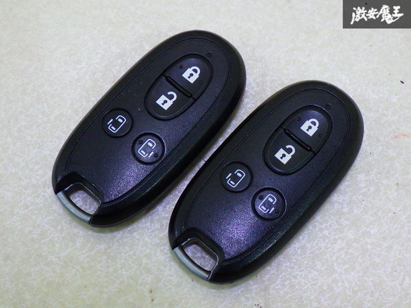 【保証付!!】 SUZUKI スズキ 純正 キーレス リモコンキー 4ボタン 2個 実働車外し 在庫有 カギ 両側 電動スライドドア 即納 棚A-6-2拍卖
