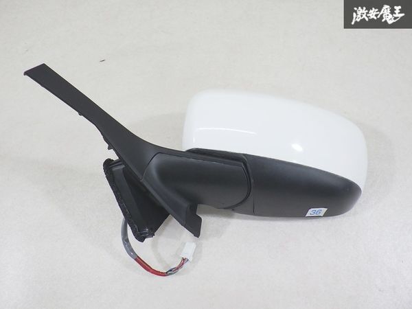 【実働外し 保証付】 スズキ 純正 MR31S MR41S ハスラー ドアミラー サイドミラー 7ピン 片側のみ 白系ソリッド 棚13-2拍卖
