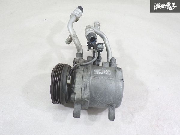 【実動外し】 スズキ 純正 MH22S ワゴンR スティングレー K6A 2007年 AC エアコン コンプレッサー 95201-58J01 走行距離約10万km 棚K-3拍卖