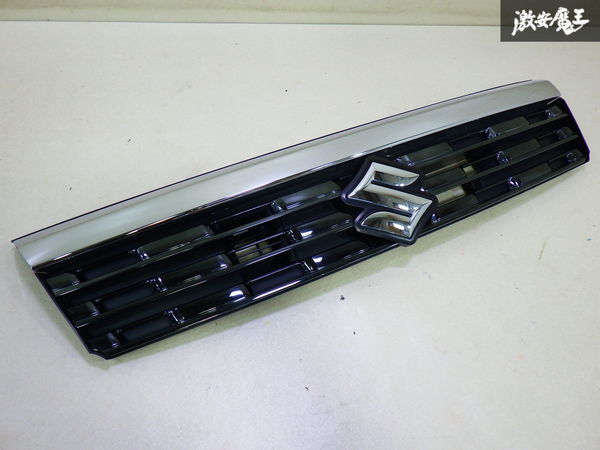 【程度良好】 スズキ純正 MK53S スペーシア カスタム 前期 ラジエーター グリル 72111-79R5 メッキ 上部 アッパー 棚2F-Q-4拍卖