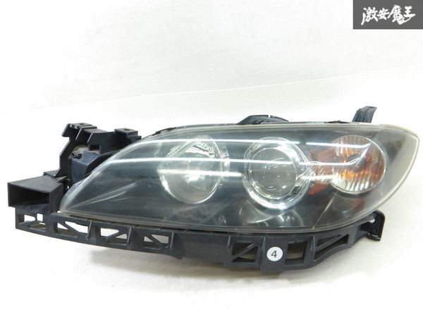 【割れ無し!!】マツダ 純正 BK5P BKEP アクセラ 2004年式 ハロゲン ヘッドライト ヘッドランプ 左 左側 助手席側 STANLEY P2690 棚18-5拍卖