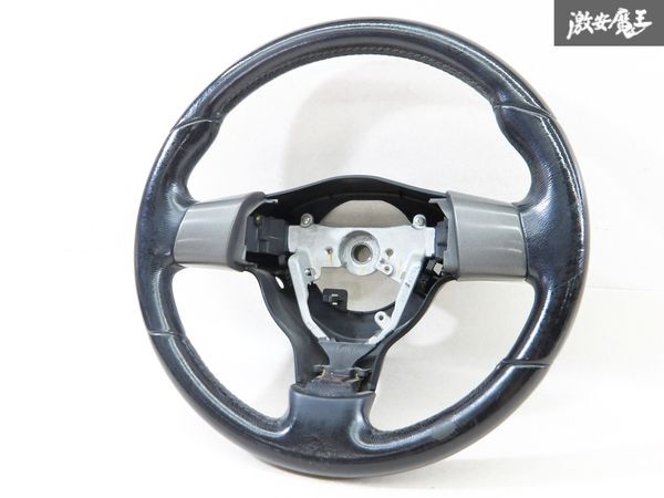 【実動外し!!】ダイハツ 純正 L375S タント ステアリング ホイール ハンドル 黒 レザー GS120-02750 棚3-3拍卖
