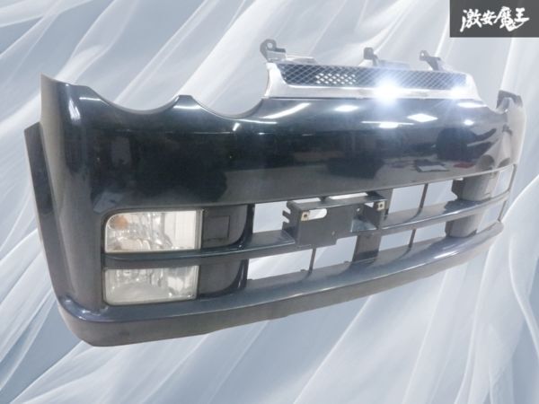 ダイハツ 純正 L150S L160S ムーヴ カスタム 前期 フロントバンパー 52119-B2030 フォグ付 黒メタ系 即納 棚2F-G-1拍卖
