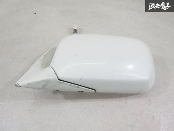 【保証付 ストア出品】 トヨタ 純正 15系 15 クラウン ドアミラー サイドミラー 5ピン 片側のみ ホワイトパール系 即納 棚7-1拍卖