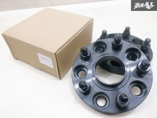 【未使用品】 社外 20mm ハブリング一体型 ワイトレ ワイドトレッドスペーサー 2枚 PCD114.3 5H 5穴 ハブ径60.1mm M12×1.25 即納棚2F-M-1拍卖