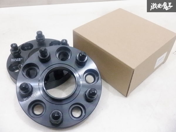 【未使用】 社外 20mm ハブリング一体型 ワイドトレッドスペーサー ワイトレ 2枚セット PCD114.3 5H 5穴 ハブ径60.1mm M12×1.25 棚2F-M-1拍卖